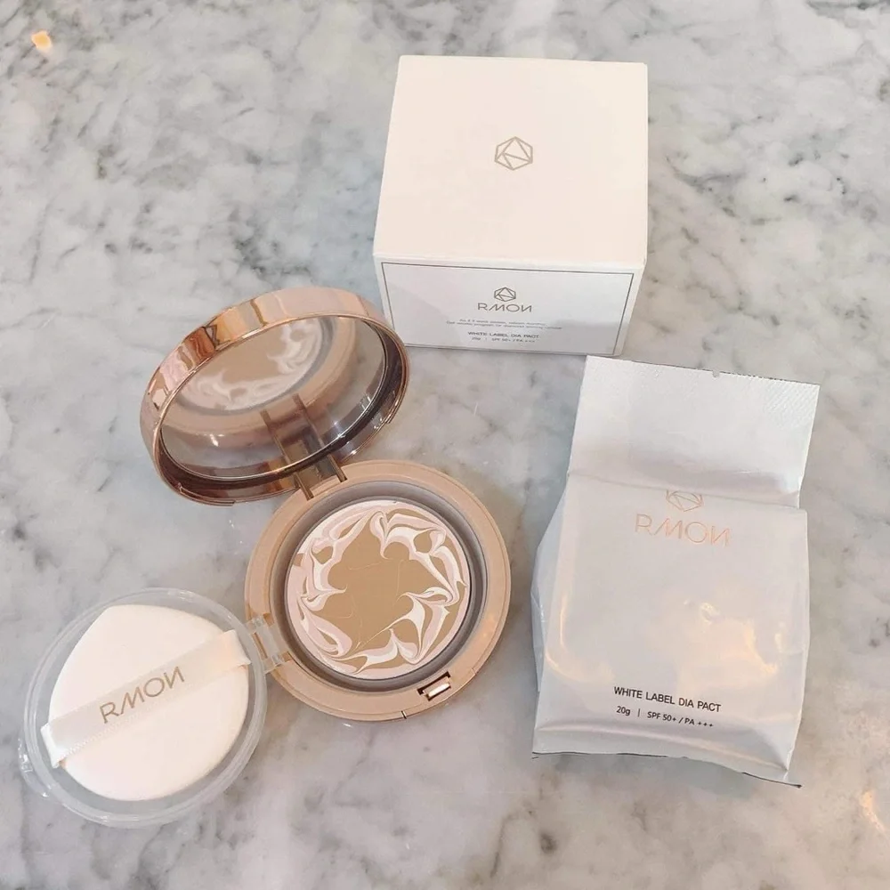 RMON WHITE LABEL DIA TRIPLE PACT SPF50+/PA++++ with refill.